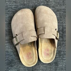 YOKI girls clogs with buckle shoes slides slip on sandals